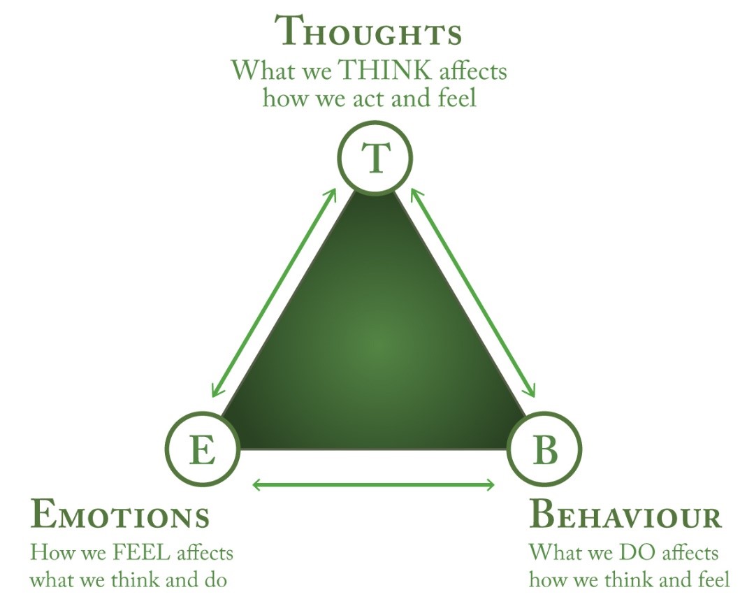 Cognitive-behavioral triangle adapted to accommodate performance and